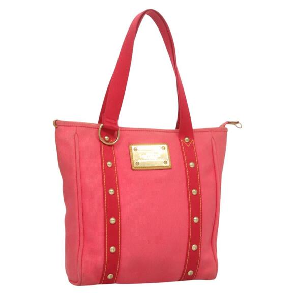 LOUIS VUITTON Antigua Cabas MM Tote Bag Pink M40085 - Picture 1 of 16